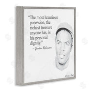 Penny Lane Publishing | Personal Dignity Jackie Robinson Quote Black and White