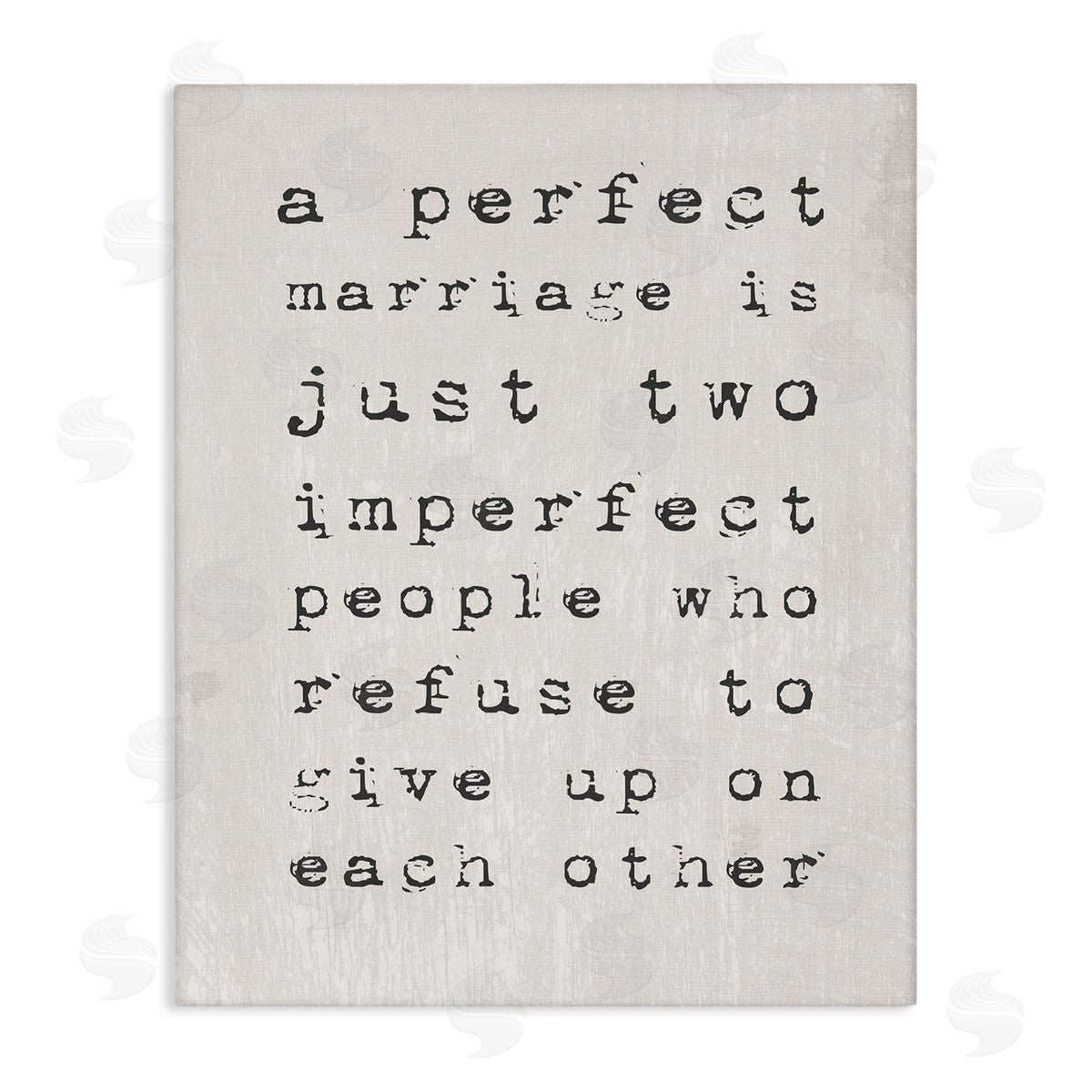 A Perfect Marriage Inspirational Canvas Wall Art, Home Decor by Stupell Studio