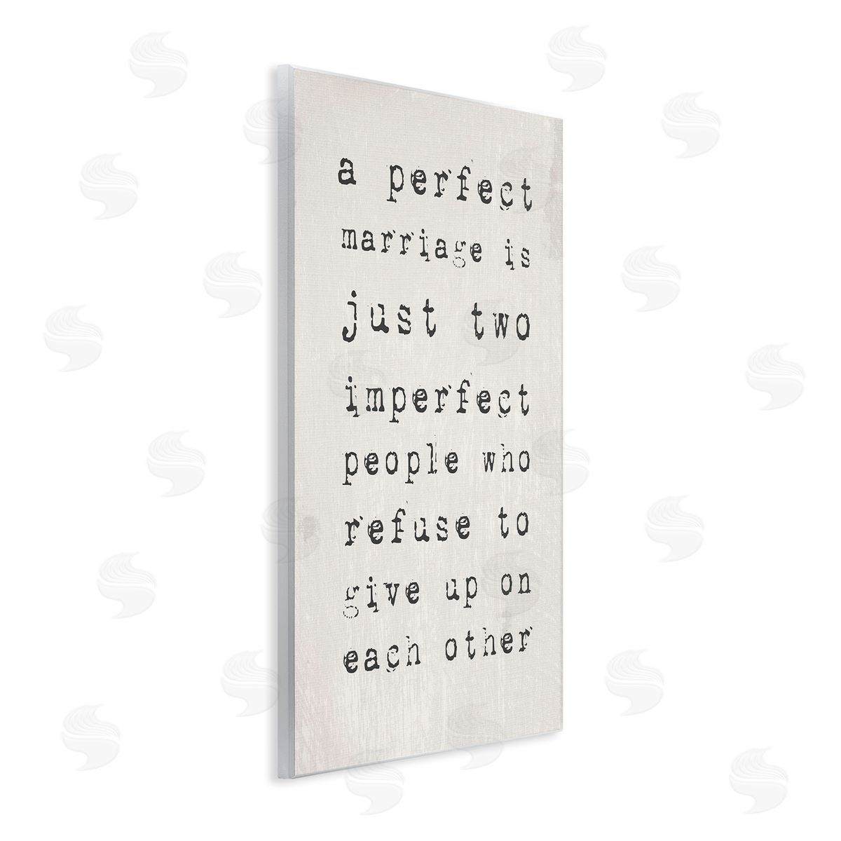 A Perfect Marriage Inspirational Wood Plaque Wall Art, Home Decor by Stupell Studio