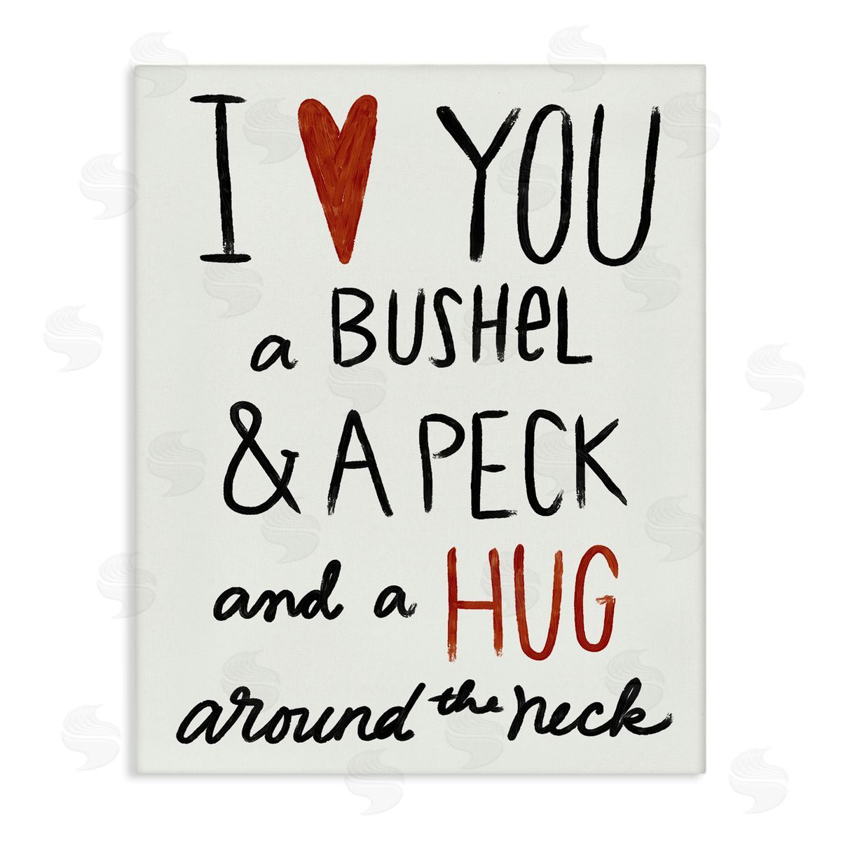 Bushel & Peck Romantic Phrase Canvas Wall Art, Home Decor by Katie Doucette