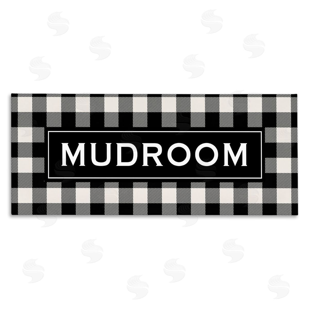 Mudroom Classic New England Plaid Canvas Wall Art, Home Decor by Tammy Apple