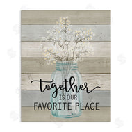 Lettered and Lined | Together Favorite Place with Florals
