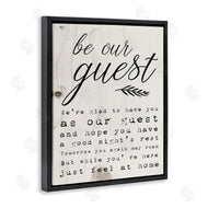 Stupell Studio | Be Our Guest Poem Cursive