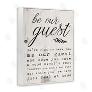 Stupell Studio | Be Our Guest Poem Cursive