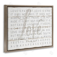 Jennifer Pugh | Love Is Patient Grey on White Planked Look