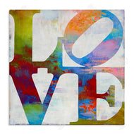 Jamie MacDowell | Love Rainbow Background Typography