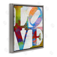 Jamie MacDowell | Love Rainbow Background Typography