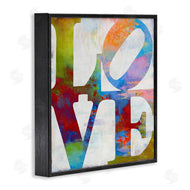 Jamie MacDowell | Love Rainbow Background Typography