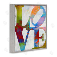 Jamie MacDowell | Love Rainbow Background Typography