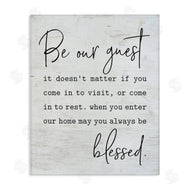 Lettered and Lined | Be Our Guest Family Welcome