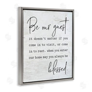 Lettered and Lined | Be Our Guest Family Welcome