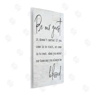 Lettered and Lined | Be Our Guest Family Welcome