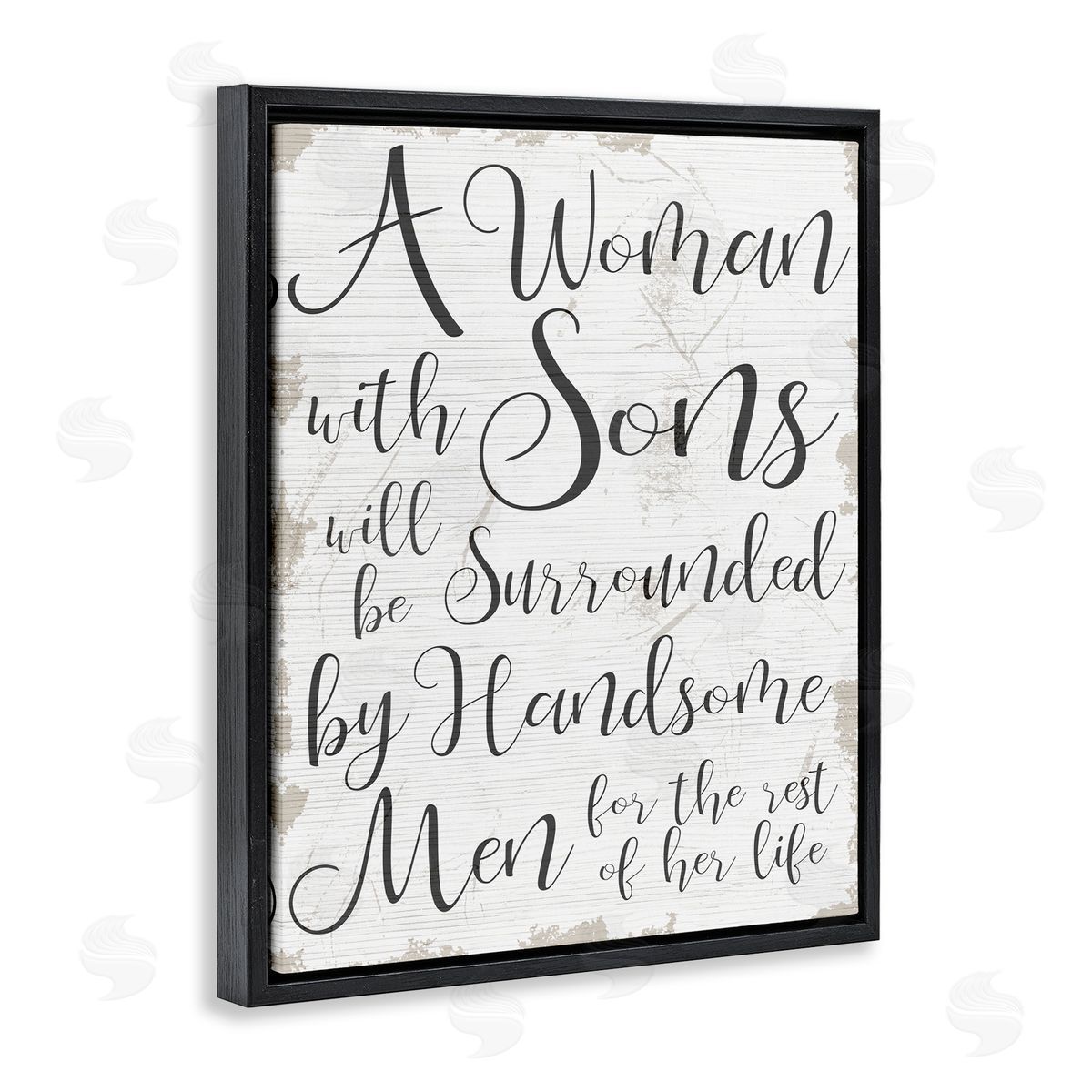 Handsome Sons Family Parenting Black Floating Frame Canvas Wall Art, Home Decor by Stupell Studio
