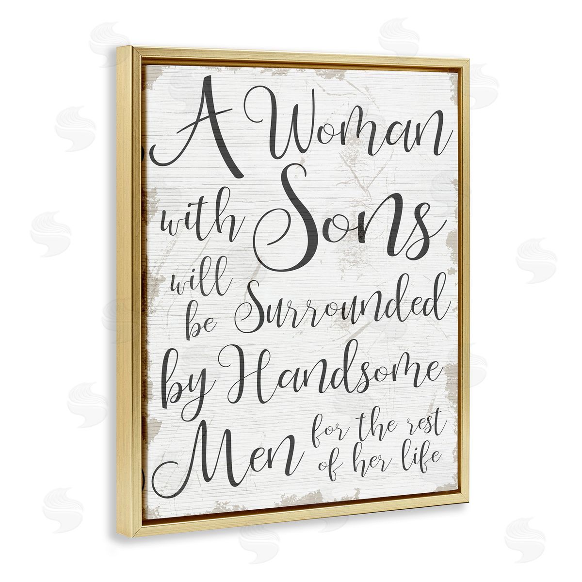 Handsome Sons Family Parenting Gold Floating Frame Canvas Wall Art, Home Decor by Stupell Studio