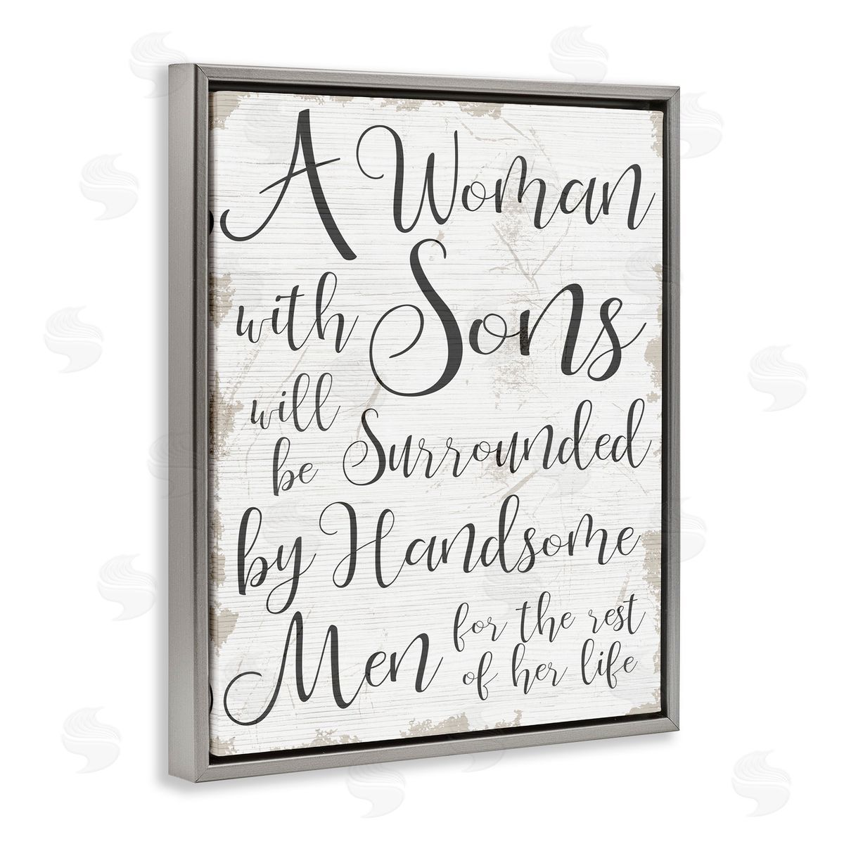Handsome Sons Family Parenting Grey Floating Frame Canvas Wall Art, Home Decor by Stupell Studio