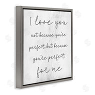 Stupell Studio | Love Not Perfect Inspirational Romance