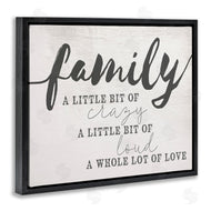 Stupell Studio | Family Crazy Loud Love Design