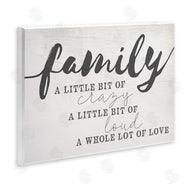 Stupell Studio | Family Crazy Loud Love Design