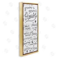 Stupell Studio | Grandparents House Fun Family