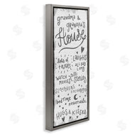 Stupell Studio | Grandparents House Fun Family
