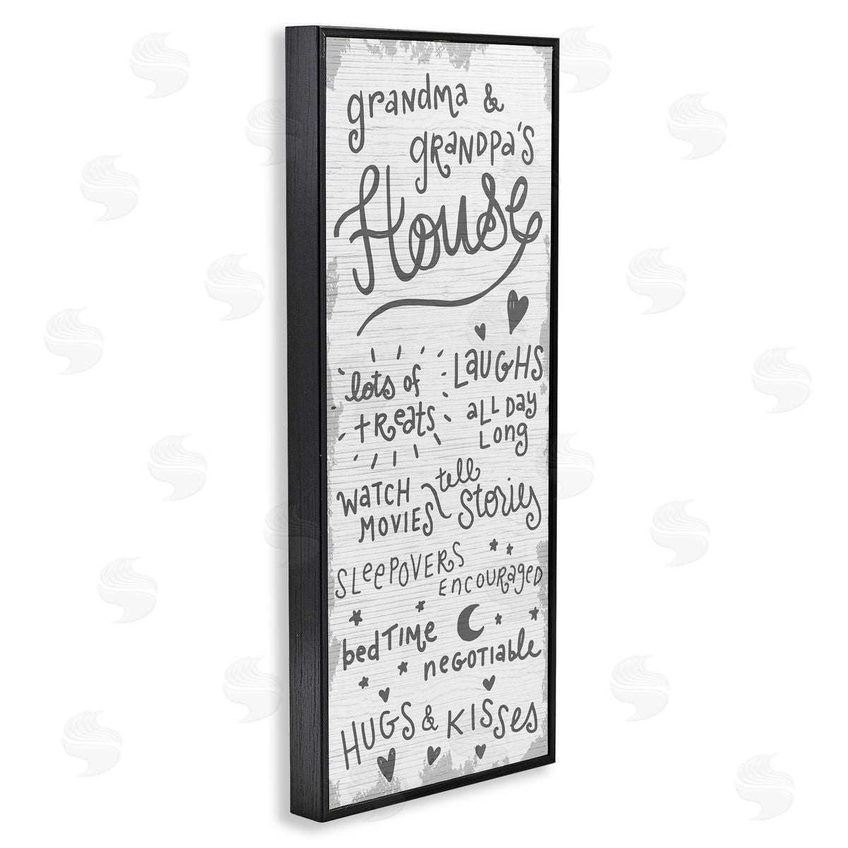 Grandparents House Fun Family Black Frame Print Wall Art, Home Decor by Stupell Studio