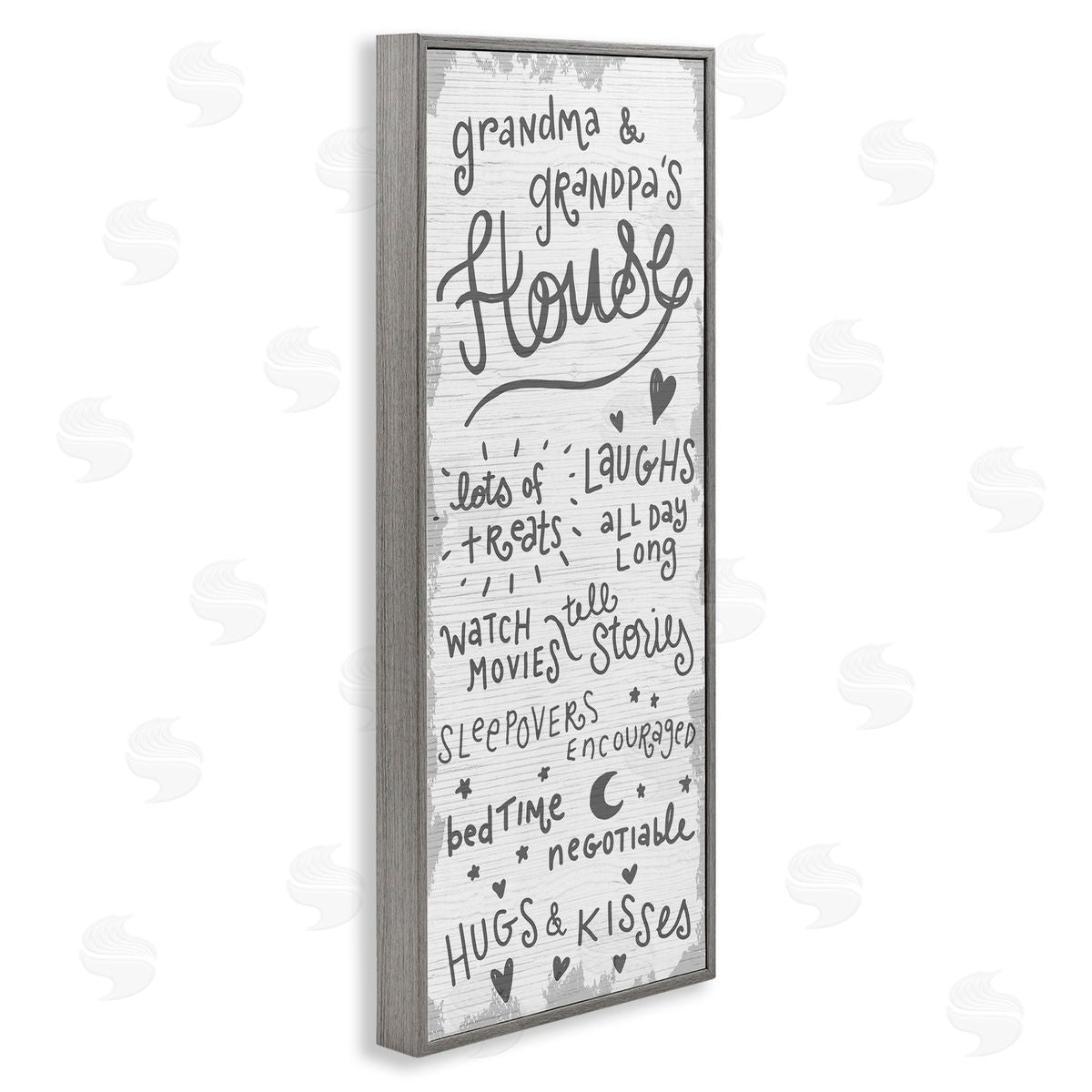 Grandparents House Fun Family Grey Frame Print Wall Art, Home Decor by Stupell Studio