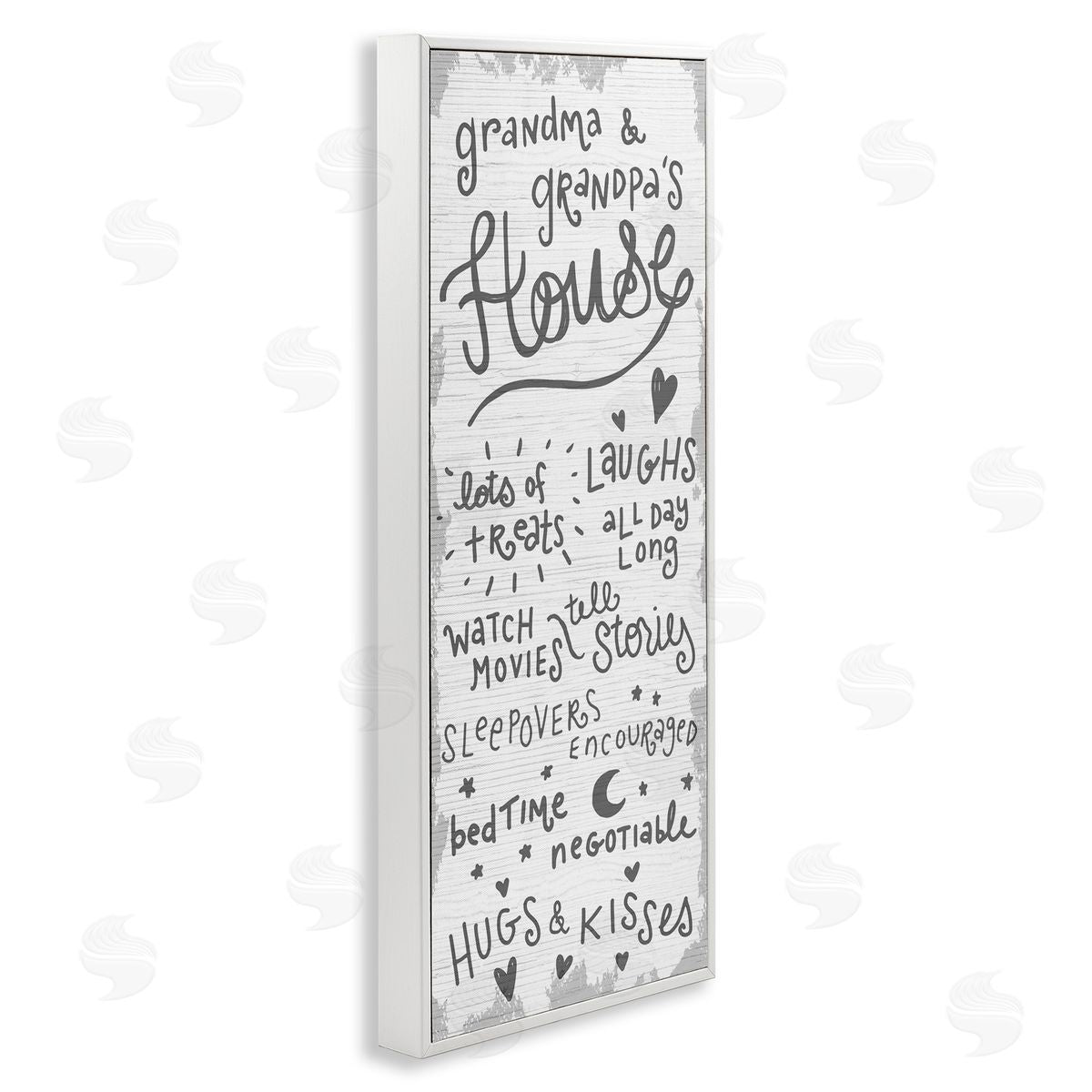 Grandparents House Fun Family White Frame Print Wall Art, Home Decor by Stupell Studio