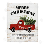 Lettered and Lined | Christmas Most Wonderful Time Vintage Truck