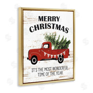 Lettered and Lined | Christmas Most Wonderful Time Vintage Truck