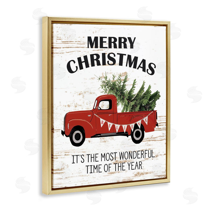 Lettered and Lined | Christmas Most Wonderful Time Vintage Truck
