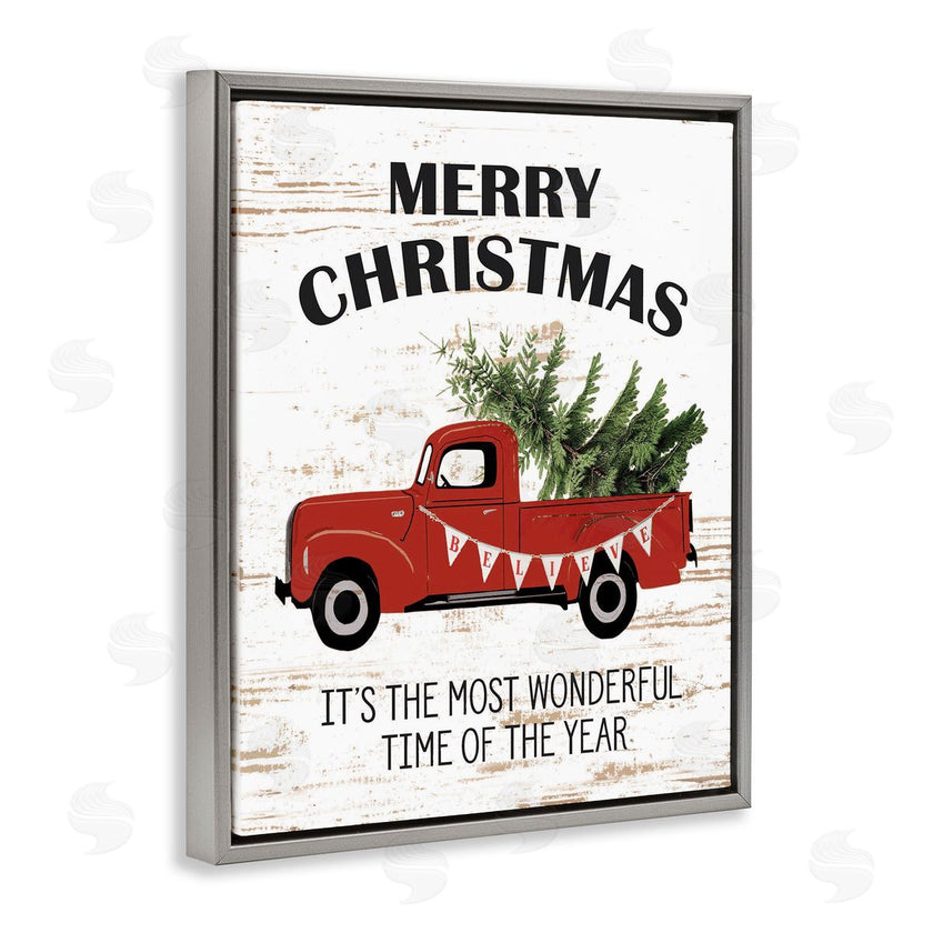 Lettered and Lined | Christmas Most Wonderful Time Vintage Truck