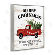 Lettered and Lined | Christmas Most Wonderful Time Vintage Truck
