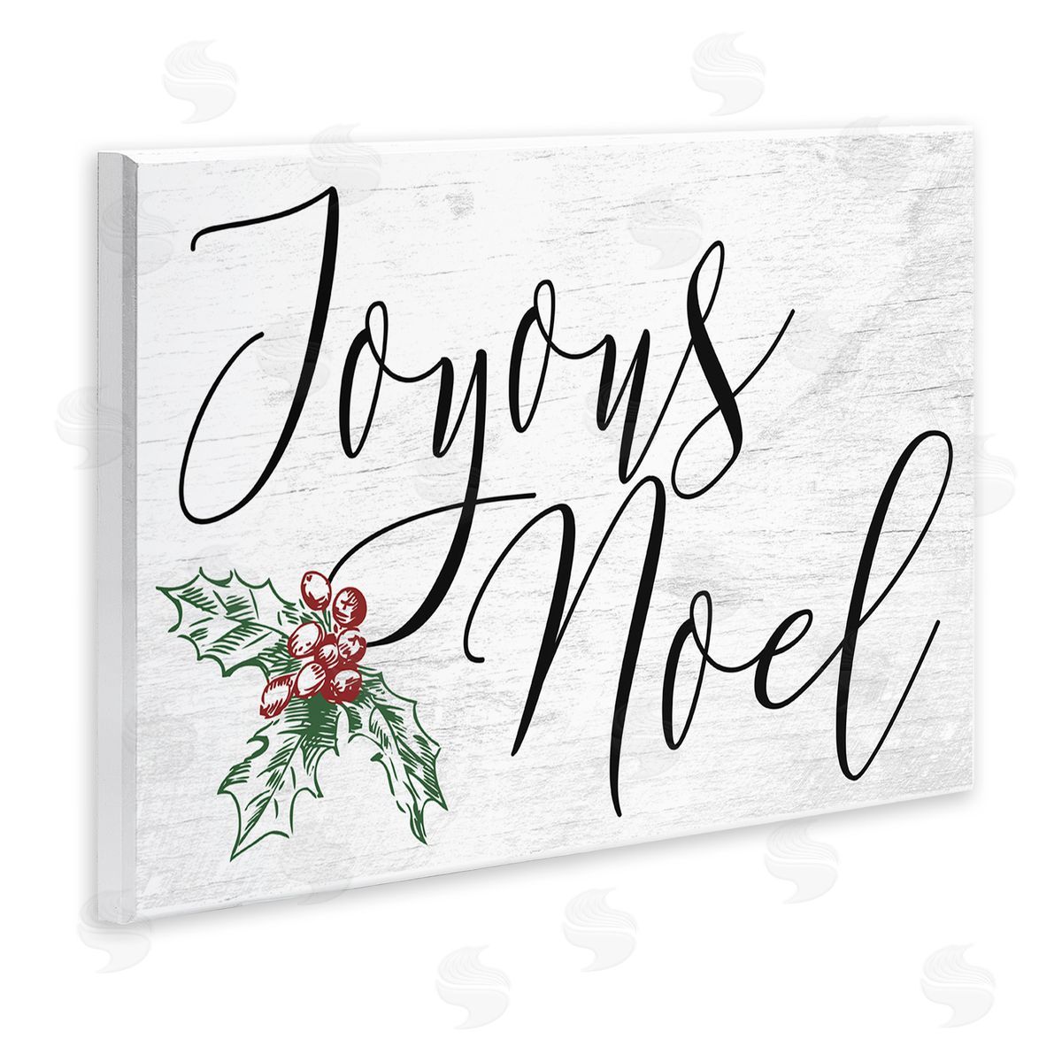 Joyous Noel Christmas Botanicals Wood Plaque Wall Art, Home Decor by Stupell Studio