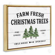 Lettered and Lined | White Farmhouse Christmas Tree Sign