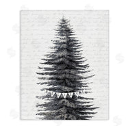 Lettered and Lined | Snow Dusted Christmas Tree