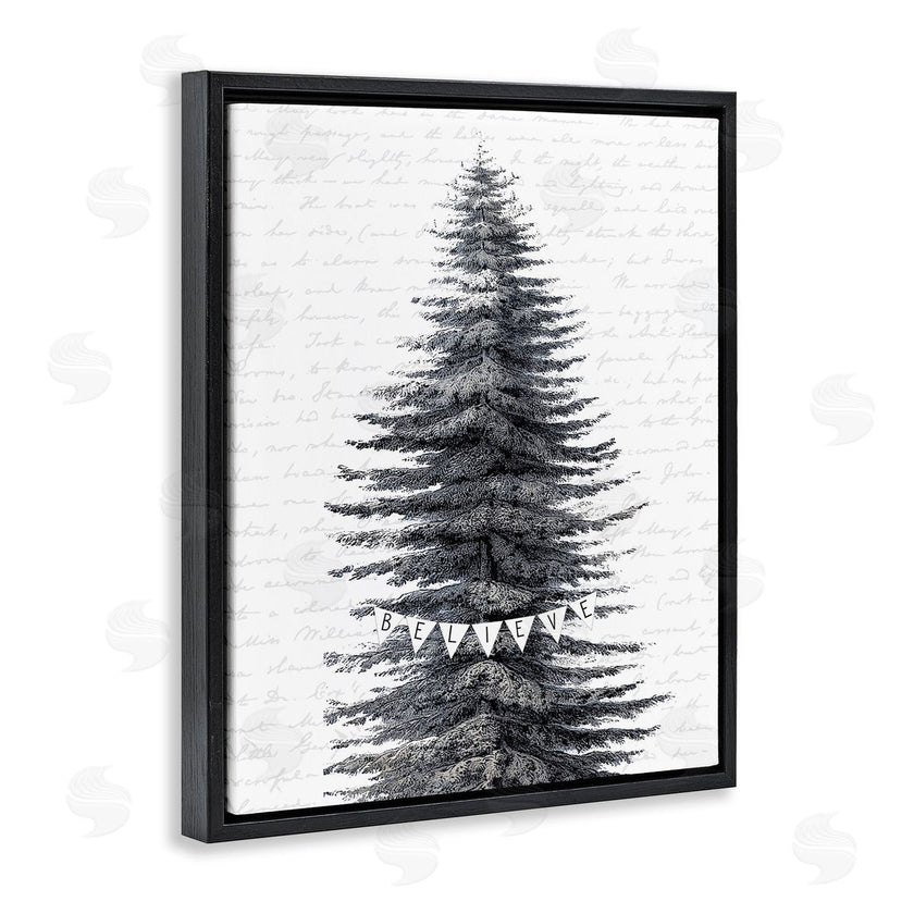 Lettered and Lined | Snow Dusted Christmas Tree
