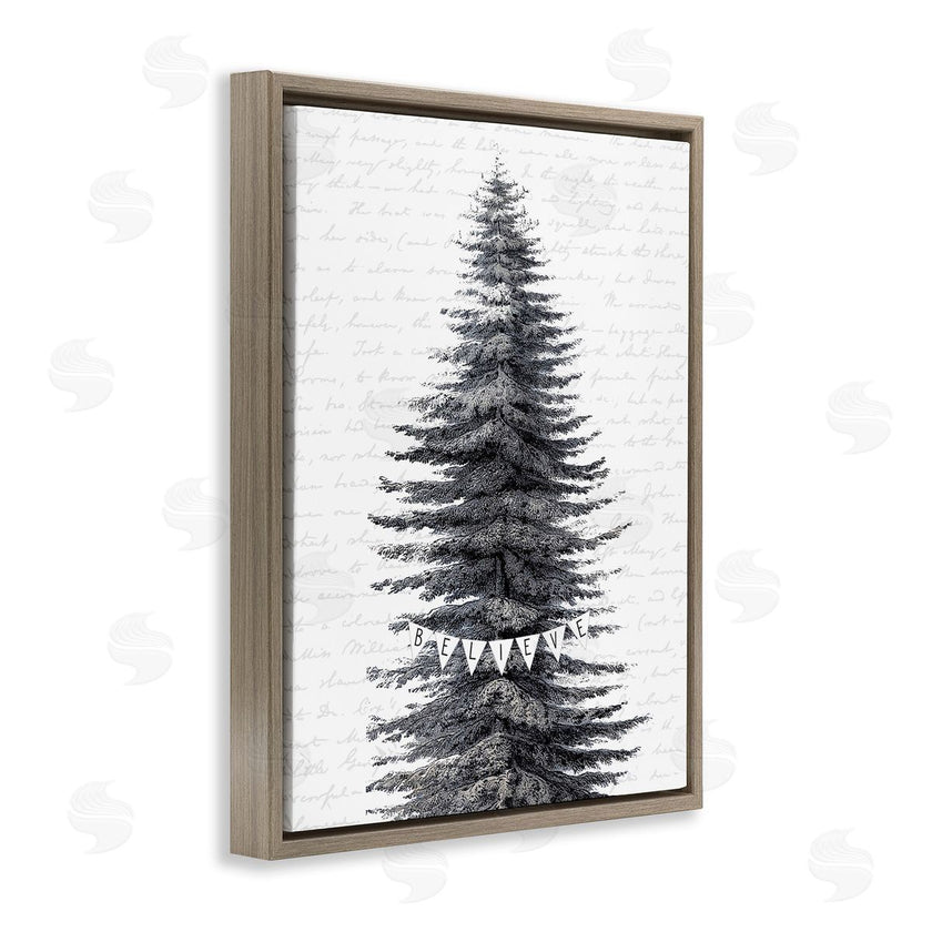 Lettered and Lined | Snow Dusted Christmas Tree