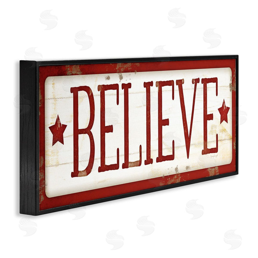 Jennifer Pugh | Believe Red Christmas Phrase