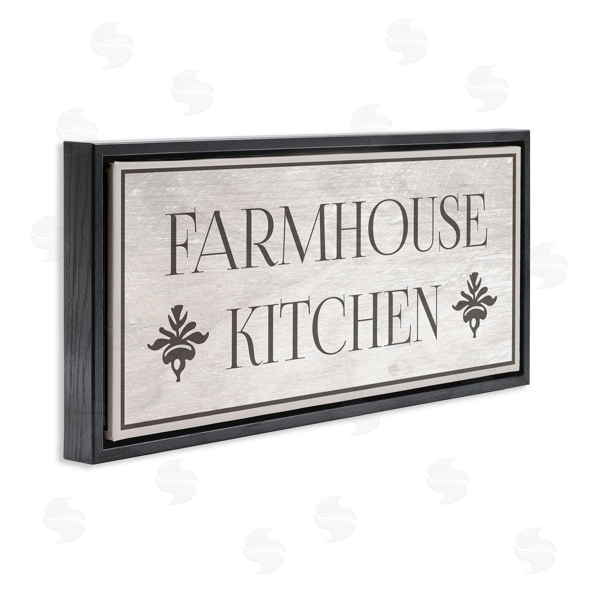 Farmhouse Kitchen Typography Black Floating Frame Canvas Wall Art, Home Decor by Stupell Studio