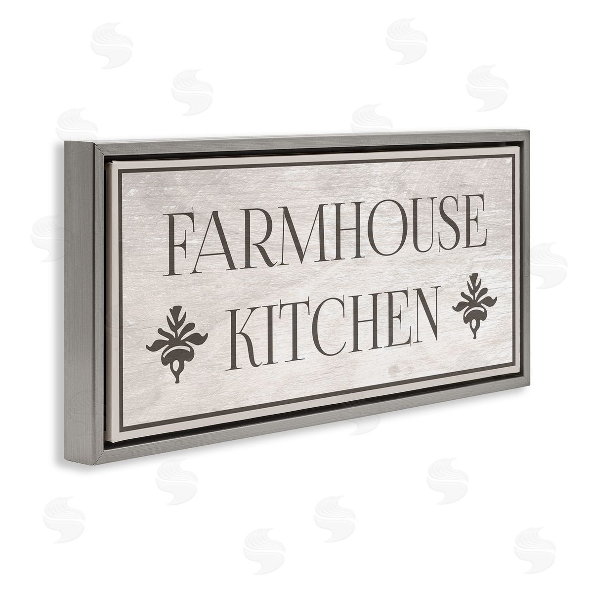 Farmhouse Kitchen Typography Grey Floating Frame Canvas Wall Art, Home Decor by Stupell Studio