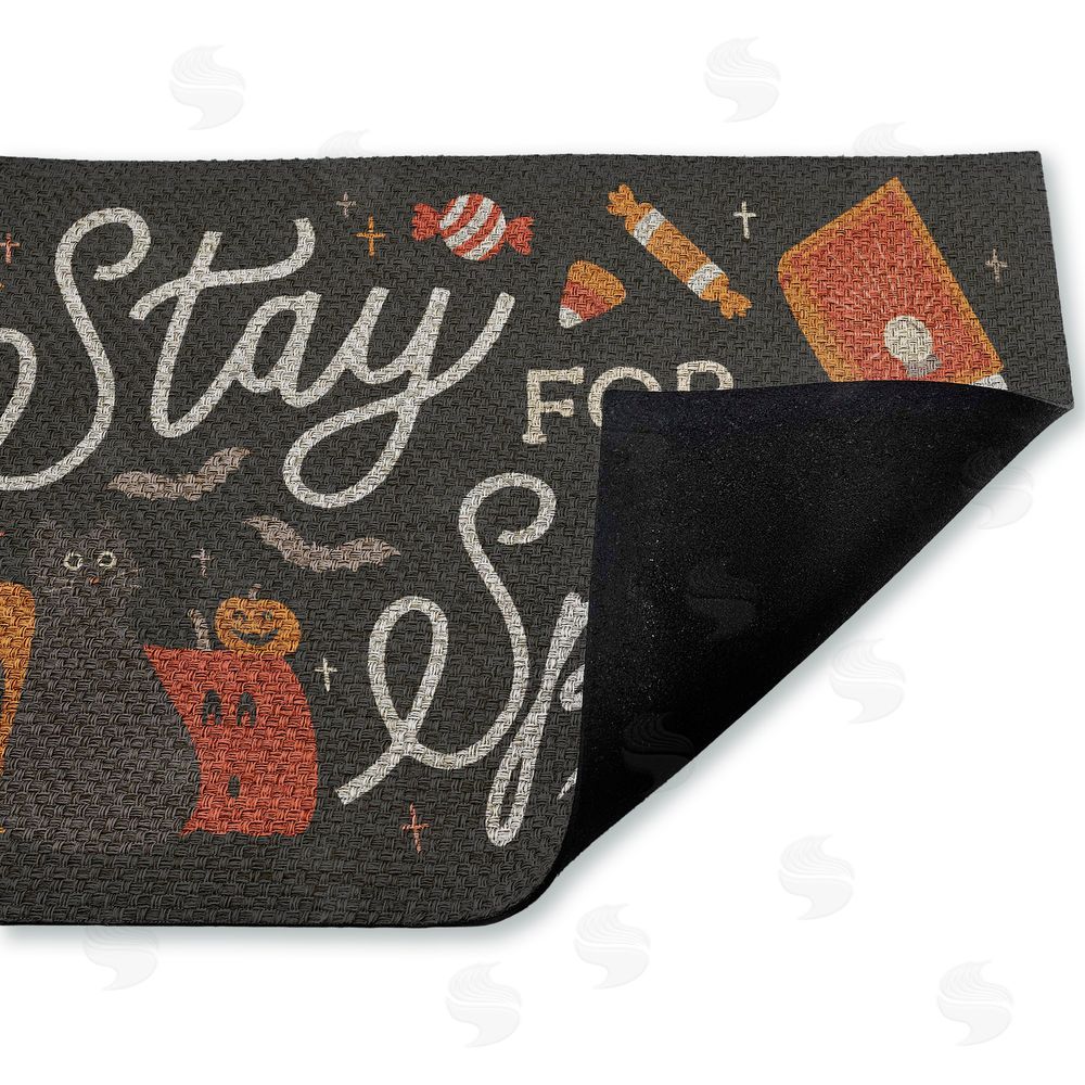 Laura Marshall Stay for a Spell Halloween  Outdoor Faux Sisal Door Mat