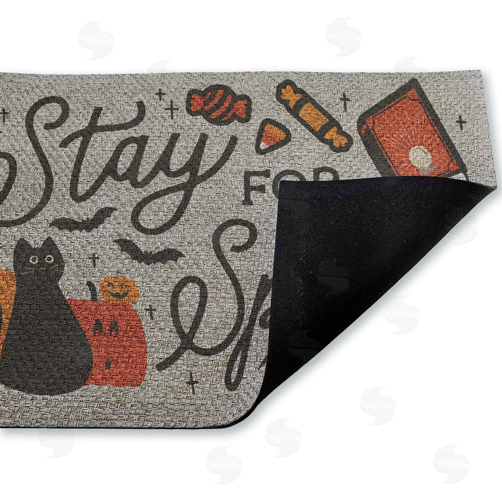Laura Marshall Stay for a Spell Spooky Welcome Outdoor Faux Sisal Door Mat