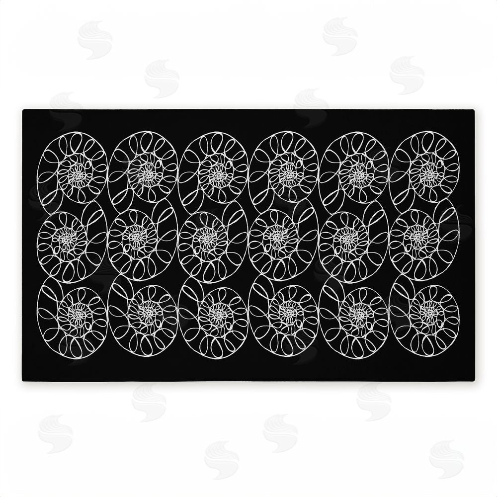 El Perkin Elemental Spiral Shells Unwoven Outdoor Door Mat