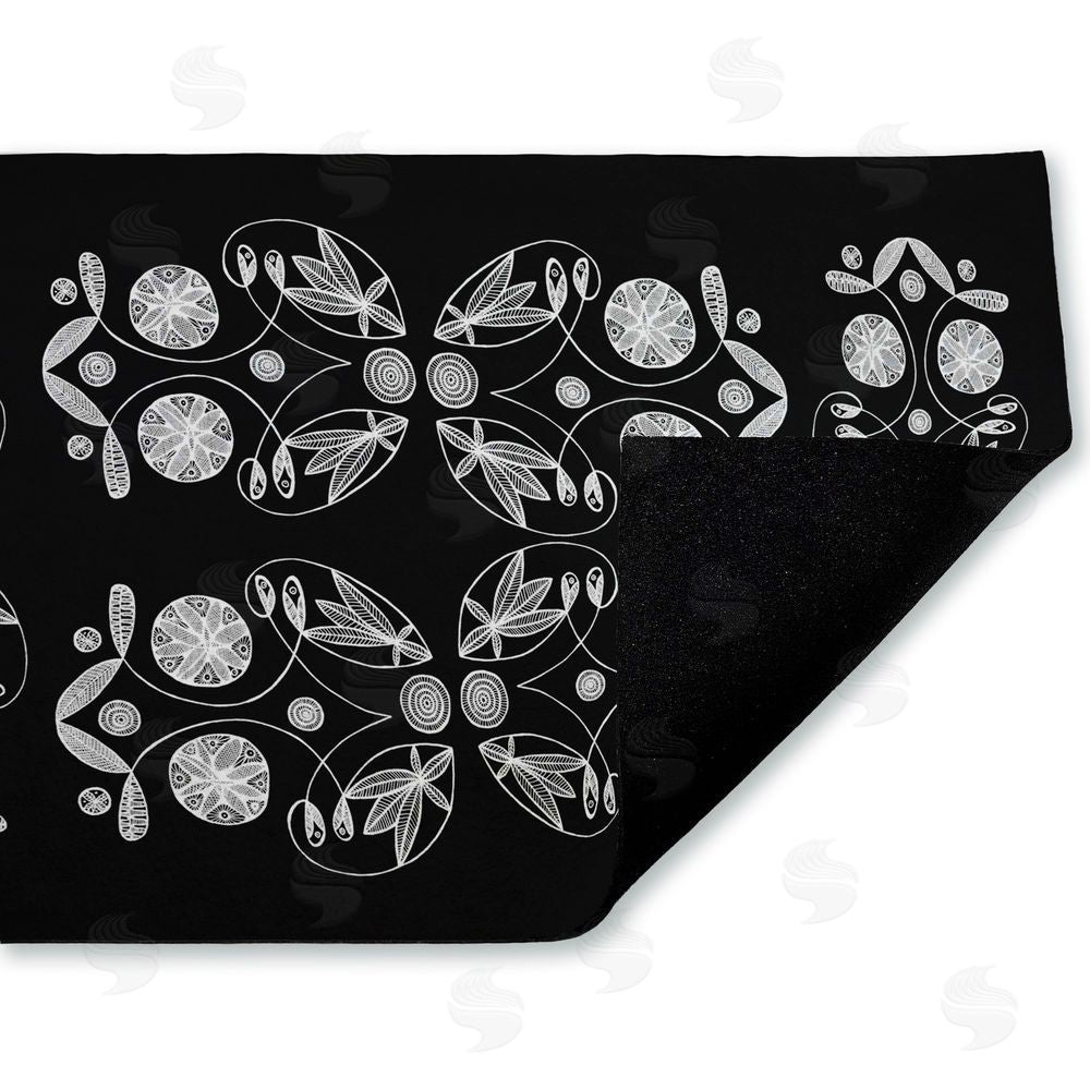 El Perkin Varied Round Fractals Unwoven Outdoor Door Mat