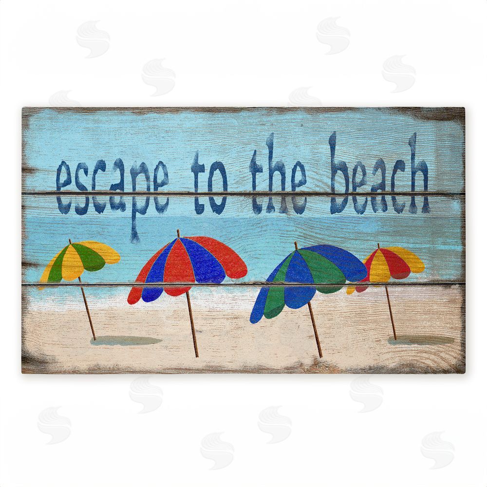 Gail Fraser Rustic Escape To Beach Unwoven Outdoor Door Mat