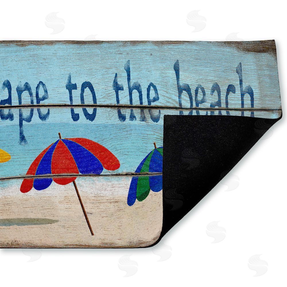 Gail Fraser Rustic Escape To Beach Unwoven Outdoor Door Mat