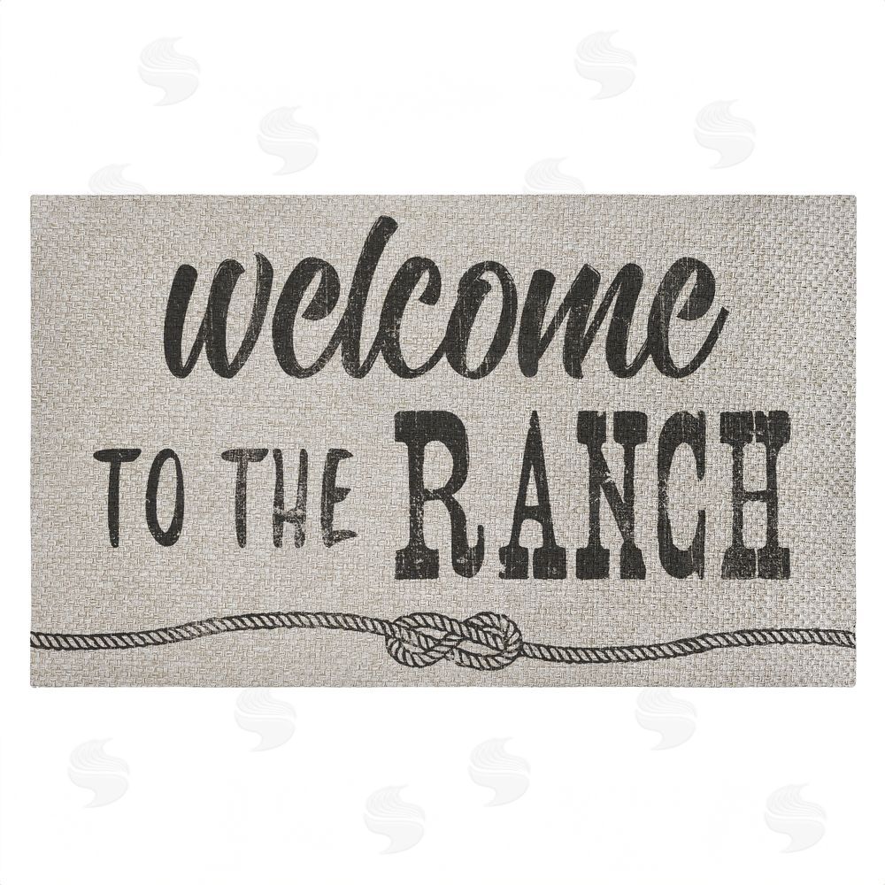CAD Designs Welcome To Ranch Entry Outdoor Faux Sisal Door Mat