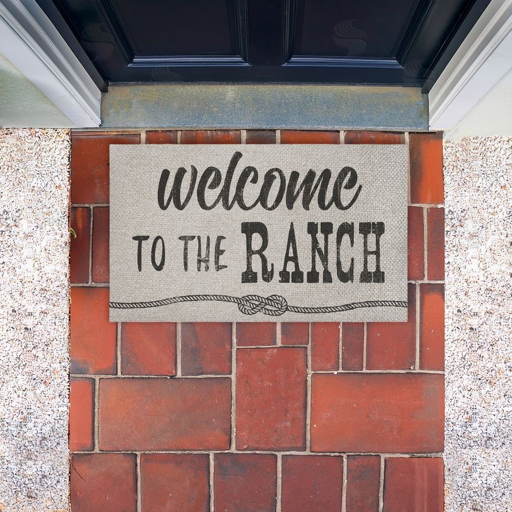 CAD Designs Welcome To Ranch Entry Outdoor Faux Sisal Door Mat