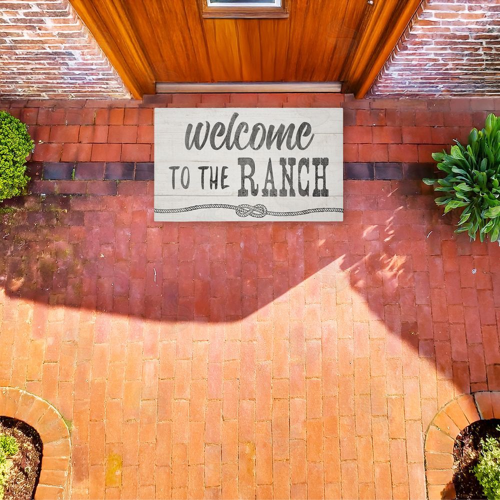 CAD Designs Rustic Welcome Ranch Entry Unwoven Outdoor Door Mat