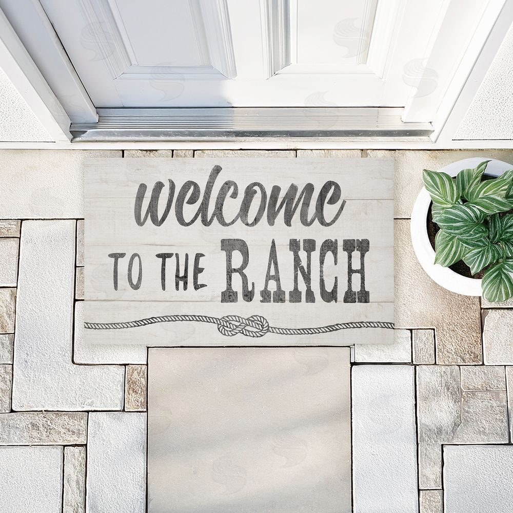 CAD Designs Rustic Welcome Ranch Entry Unwoven Outdoor Door Mat